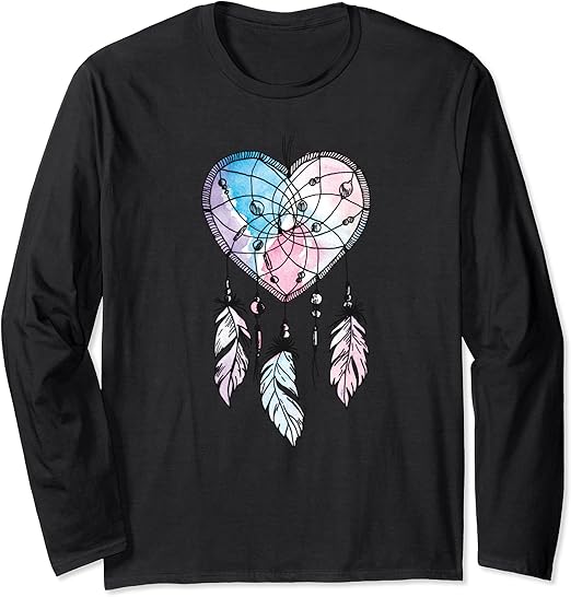 Dreamcatcher Shirt Native American Gift Boho Dream Catcher Long Sleeve TShirt Amazon.co.uk